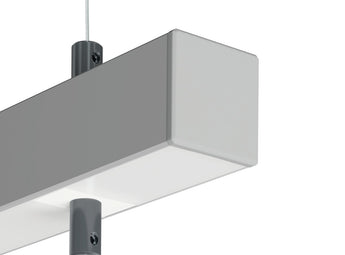 Endkappe GLAZA-DUO grau ABS
