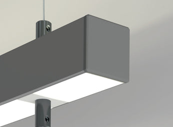 Endkappe GLAZA-DUO grau ABS