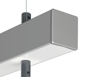 Endkappe GLAZA-DUO silbern ABS
