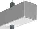 Endkappe GLAZA-DUO silbern ABS