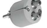 Abdeckung für Stromversorgung JAZ-DUO-W grau ABS Aluminium rostfreier Stahl