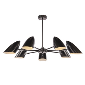 Kronleuchter Aida in Schwarz E14