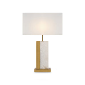 Tischleuchte Bianco in Messing E27